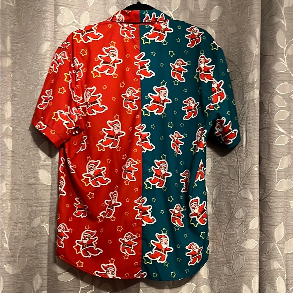 Santa Claus button down - Picture 3 of 3